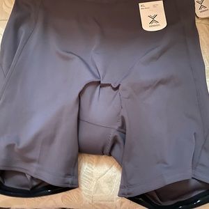 Black Padded Bikers Short